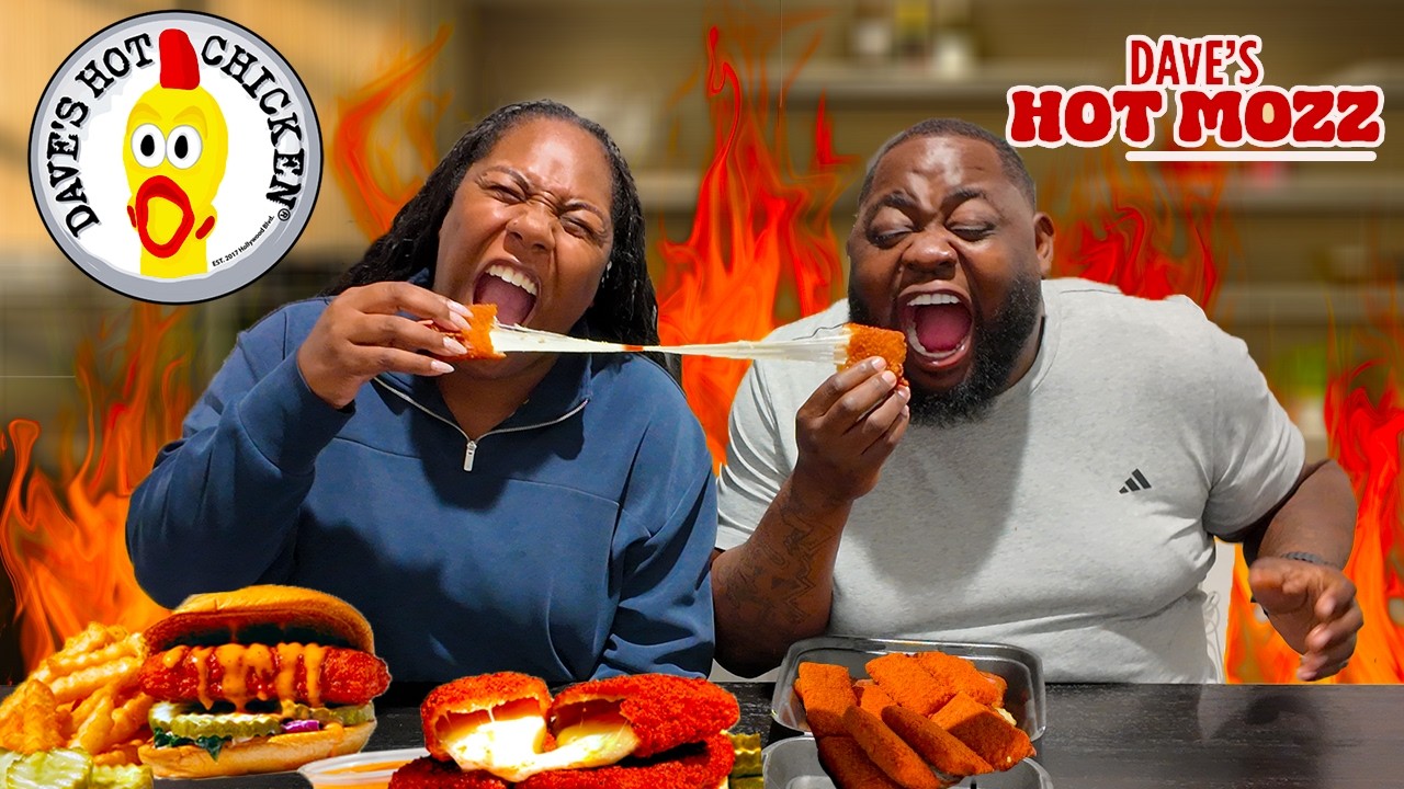 WE DID THE REAPER ROULETTE WITH THE NEW HOT MOZZ STICKS AT DAVES HOT CHICKEN *BAD IDEA* 🥵🔥