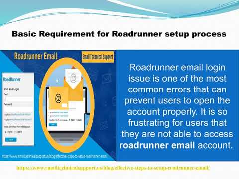 Apply Simple steps of Roadrunner Email Setup process