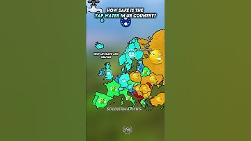 Howsafe is  tap water in ur  country #europe #map #geography #history #mapping #mapper #countryballs