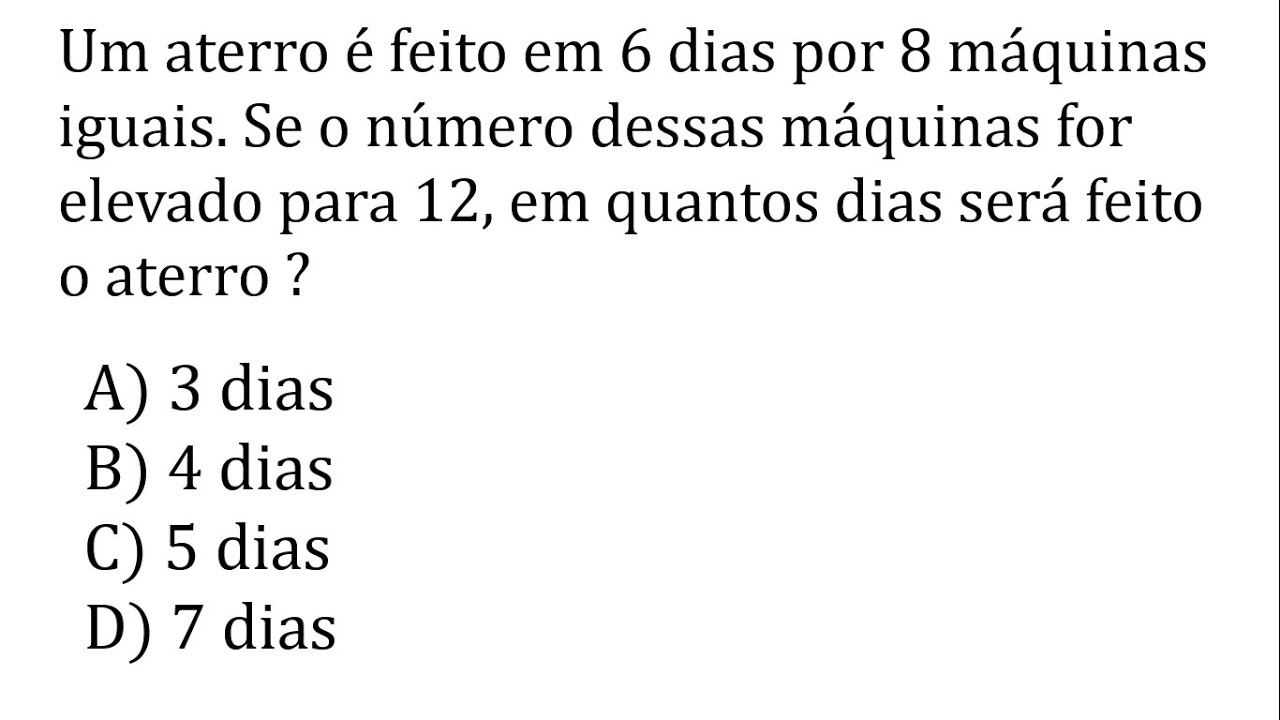 QUESTÃO DE MATEMÁTICA PRA CONCURSOS COM REGRA DE TRÊS- MATEMÁTICA ...