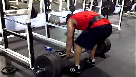 Jerome Bravo deadlifts 7 plates BAMMM