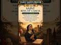 Saint Rita, help me trust in the impossible 🌹