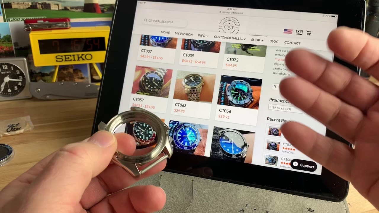 Seiko mod parts now in USA (crystaltimes) - YouTube