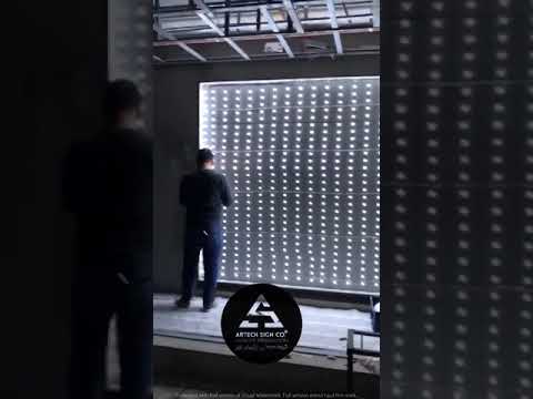 نحوه ساخت تابلو لایت باکس فریم لس شرکت تابلوسازی چاپیران لیزر