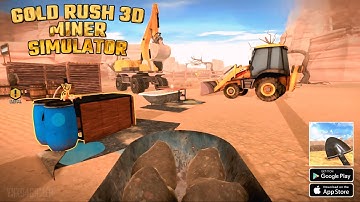 Gold Rush Miner Simulator 3D (New Update: Excavator, Jeweler, Day & Night System) Gameplay Android