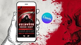 Spooky Halloween Party Animated Video Invitation Using Canva | Canva Tutorial by @YourSocialBae screenshot 5