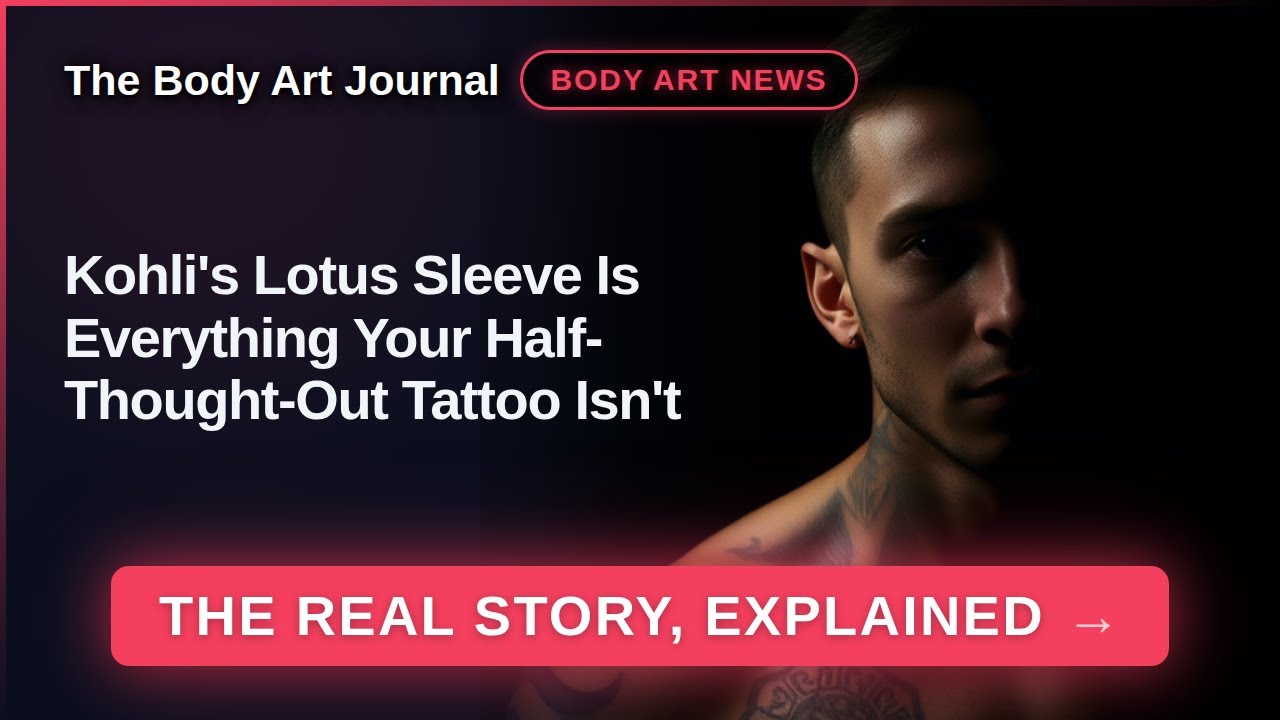 Kohli's Lotus Sleeve Is Everything Your Half-Thought-Out Tattoo Isn't