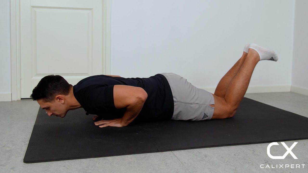 How To Do Knee Diamond Push Ups - YouTube