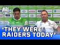 Sticky VERY satisfied with how Canberra fought today: NRL Presser | NRL on Nine