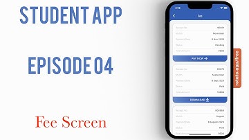 Fee Screen -  School App - Student App - Episode 04  - Flutter UI - Speed Code