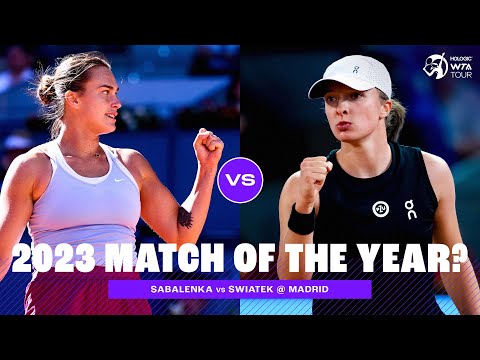 FULL MATCH | Iga Swiatek vs. Aryna Sabalenka | 2023 Madrid Final