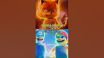 Super Sonic and Shadow vs Star Mario and Luigi