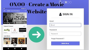 Create Movie Website|OXOO - Android Live TV & Movie Portal