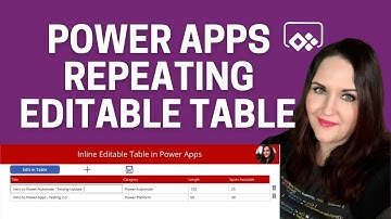 Power Apps Editable Table