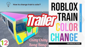 Trailer - Start to create a train game in Roblox Studio - Part 12 Color change of train #Shorts
