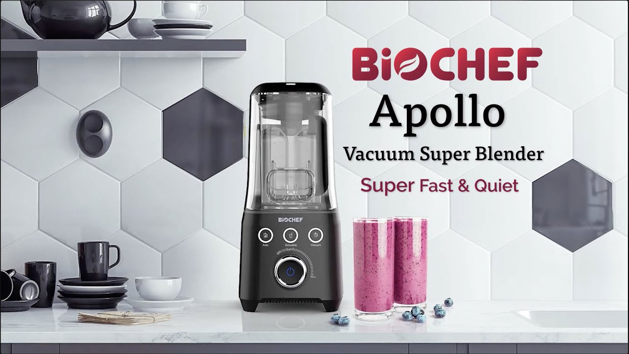 BioChef Apollo Vacuum – the versatile & quiet high speed blender - YouTube