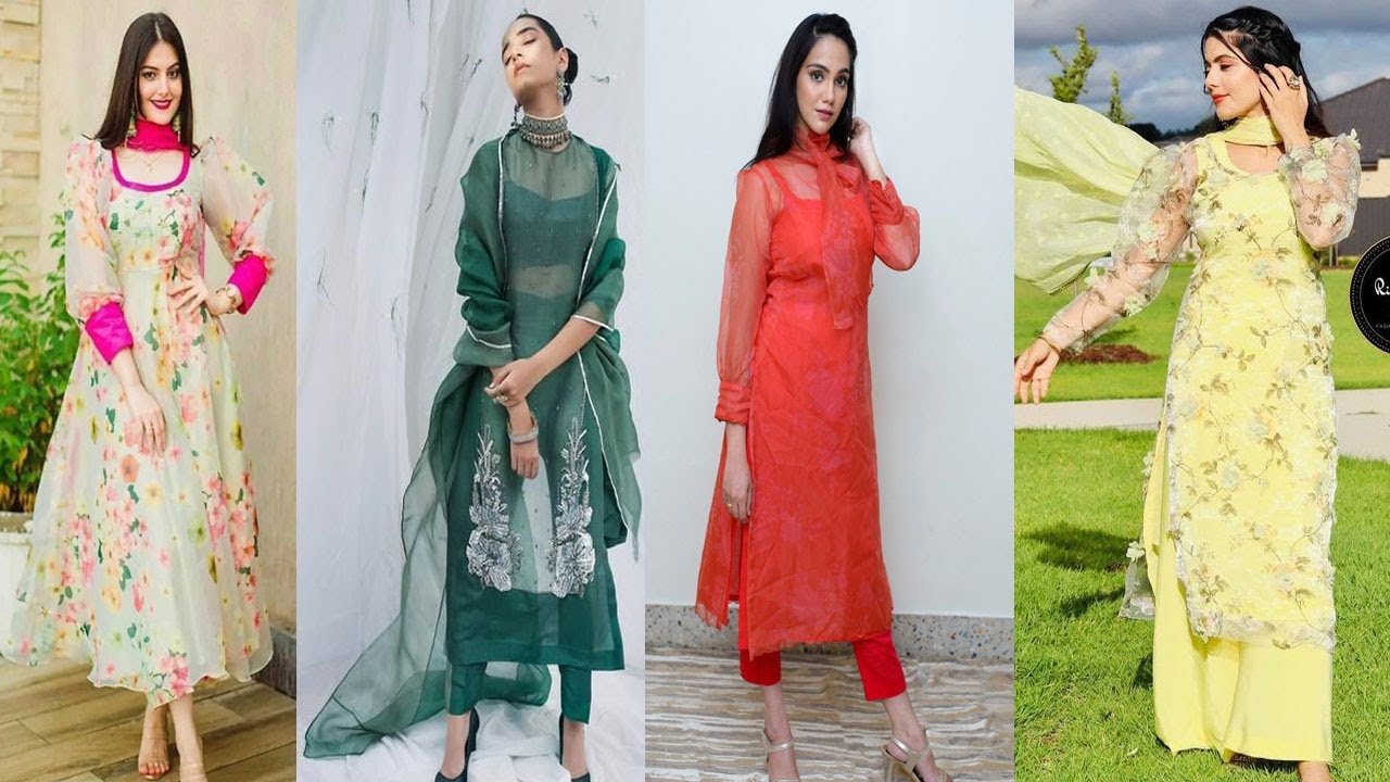 Organza Fabric Suits Ideas 