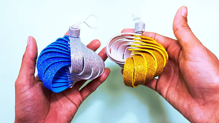 Decorazioni natalizie /DIY Christmas decor /glitter foam  art & crafts/Ornament tutorial/home decor