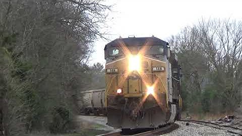 CSX AC44CW 148 w/ Awesome K5HL Leads Empty Grain V299 on 1/11/20