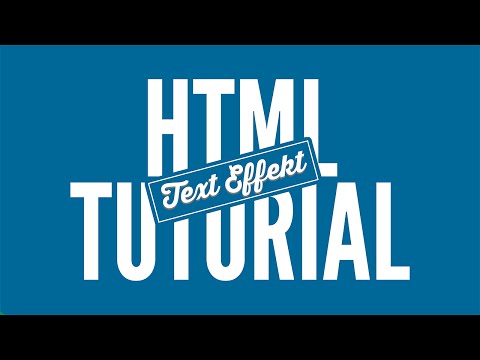 Transition / Text-Effekt erstellen - HTML Tutorial • [German] [HD]