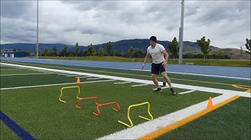 5m lateral cone shuffle