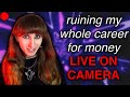 mia ruins her whole career live on camera for money