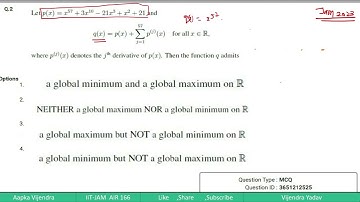IITJAM (2023) |Function of One variable  |Mathematics |Question Solution | Vijendra (AIR 166)