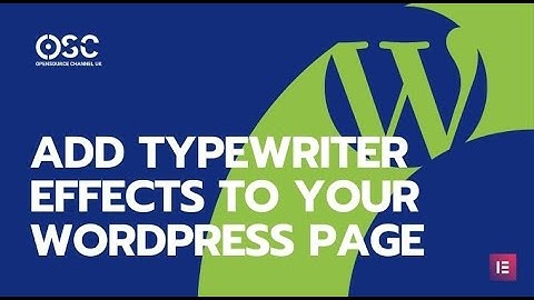 How to Create a Typing Effect in WordPress using Elementor all for free.