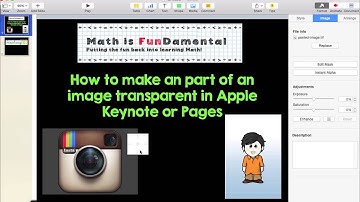 How to make part of an image transparent using Apple Keynote