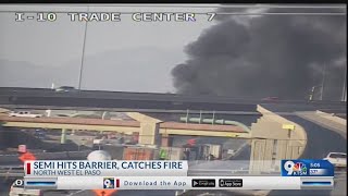 Semi fire closes down I-10 in both directions