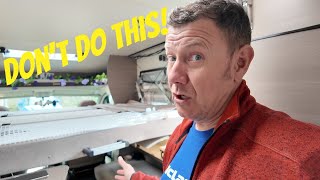 How to change the gas struts on a motorhome drop down bed.