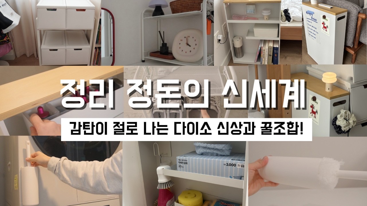 와 무릎을 탁! 치는 다이소 꿀템부터 신상까지! 공중부양 정리꿀템 / 다이소에 이 조합이면 정리정돈의 신세계가 열리는구나! / 정리정돈 / 삶의 질 상승템