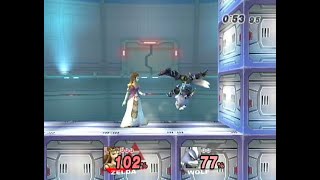Famous Smash Bros. Brawl Zelda vs level 9 CPU comp. 9 Wealth