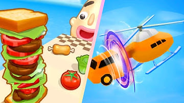 Sandwich Runner VS Shape Shifting - All Levels New Update GamePlay Walkthrough Android,Ios (Part 5)