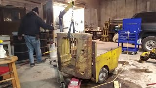Removing a forklift counter weight - 1959 Clark Clipper Forklift Restoration Part 7 by Harpham's Restorations 1,519 views 2 years ago 32 minutes
