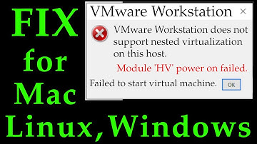 VMware Workstation does not support nested virtualization on this host | Module 