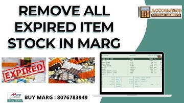 How to Remove All Expired Item Stock in Marg ERP Software Step by Step in Hindi | Buy 8076783949
