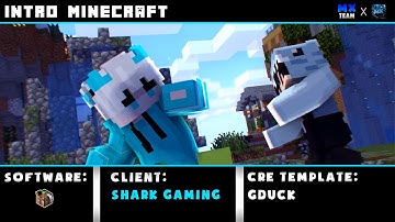 Intro Minecraft Mine Imator : Shark Gaming (Template By GDuck)