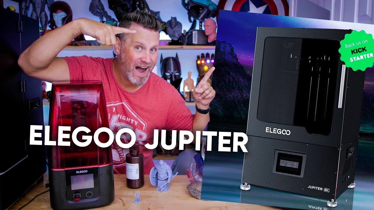 NEW Elegoo Jupiter Resin 3D Printer Kickstarter Campaign YouTube