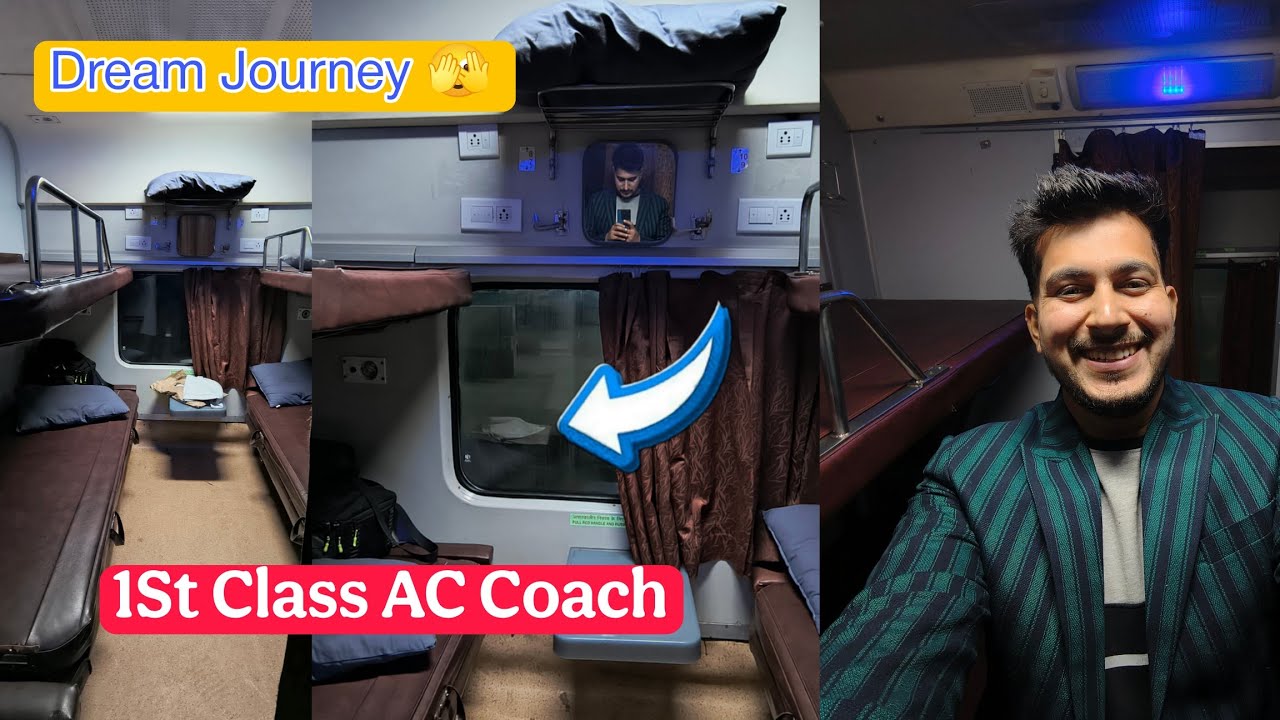 1st Class AC Coach Train Journey | Agra To Delhi | NDLS INTERCITY EXPRESS | AJAY DAS | 