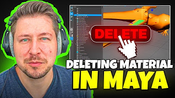 How to Delete Material in Maya