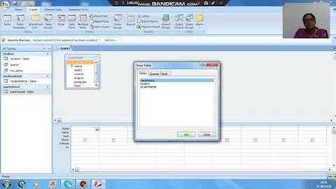 Std - 8 Computer Practical - 3 Query using Design view
