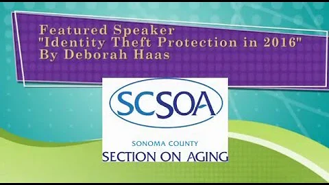 Identity Theft Protection in 2016 - Deborah Haas