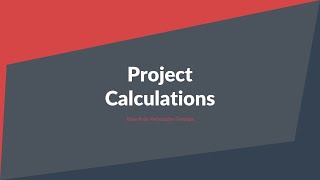 Project Calculation PowerPoint Presentation Template