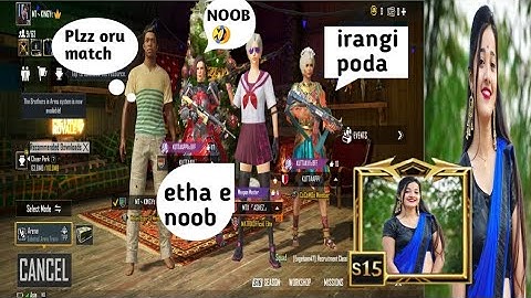 Random 3 cute girls call me noob | I challenge 1vs3 tdm 😈