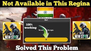 Not Available In This Region Pubg New State Problem Fix | Pubg New State Region Problem Fix