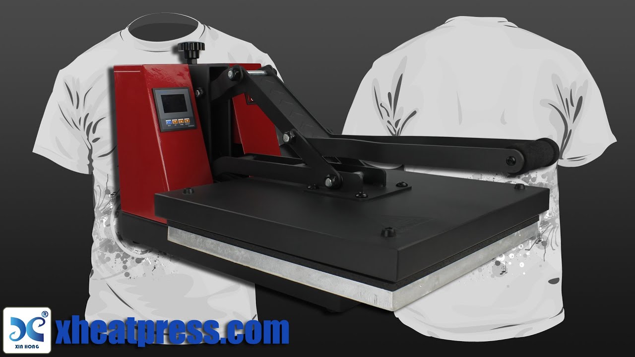 FESPA CHINA and CSGIA 2015 XIN HONG® HP3802 Manual Clam Heat Press