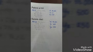 Dualidad - explicación, solución dual a solución primal.