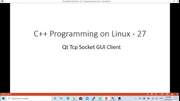 C++ Programming on Linux  using QTcpSocket build GUI TCP Client