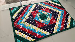 I made a different rug with stripes and squares    it turned out beautiful